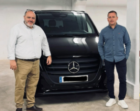 Furgoneta transportada desde Madrid a Huesca